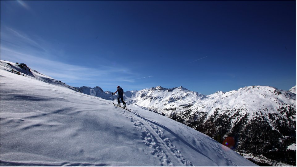 Aufstieg zum Hippold, Tuxer Alpen